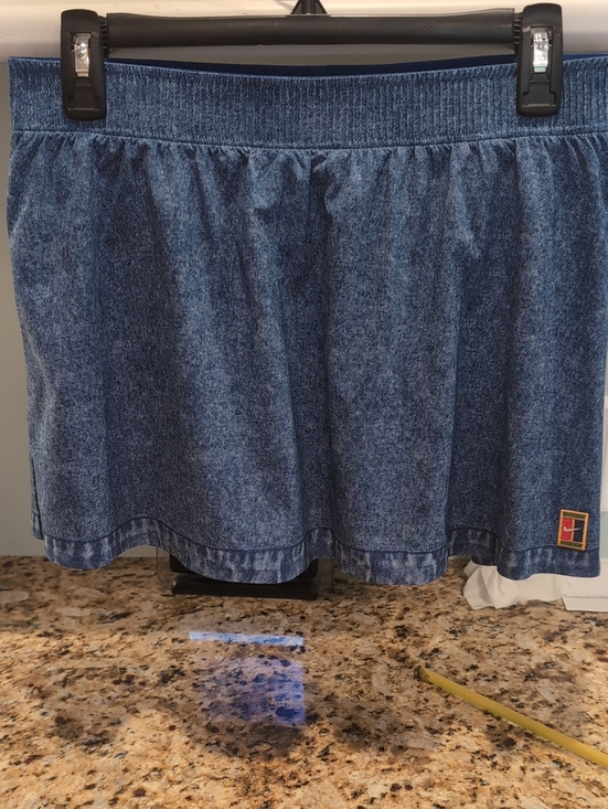 Nike Pants - Nike Blue Denim-Effect Circle Skort - Almost New!